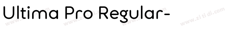 Ultima Pro Regular字体转换